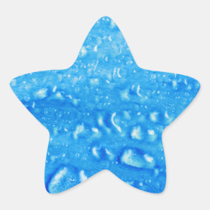 Blue Water Drops Sticker