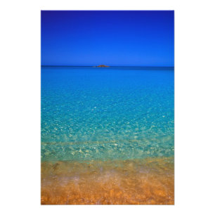 Blue water, Exuma Islands, Bahamas. Photo Print