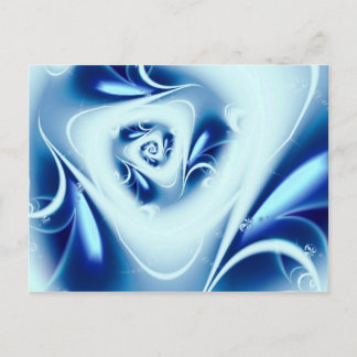 Blue Water Fine Fractal Art Postcard