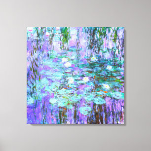 Blue Water Lilies by Claude Monet Canvas Print