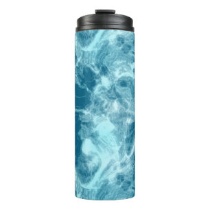 Blue Water Marble Thermal Tumbler