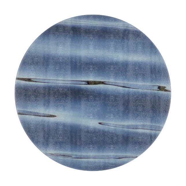 Blue water pattern cutting board (Front)