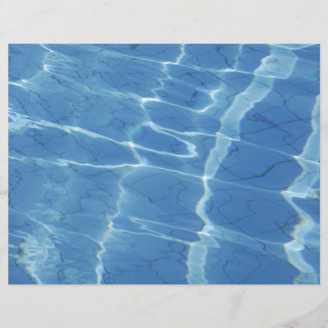 Blue water pattern flyer (Front)