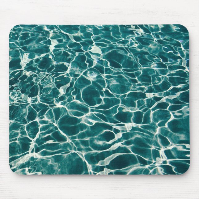 Blue Water Pattern Mouse Pad (Front)