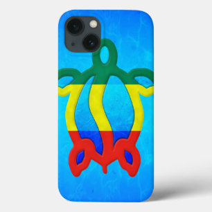 Blue Water Rasta Honu iPhone 13 Case