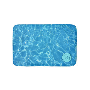 Blue Water Reflections Customize Bath Mat