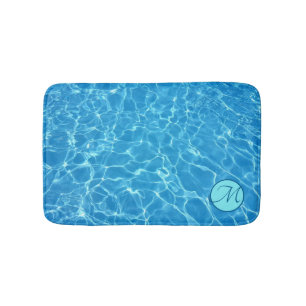 Blue Water Reflections Customize Bath Mat