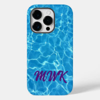 Blue Water Reflections Monogram