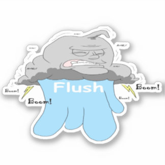 Blue water sticker