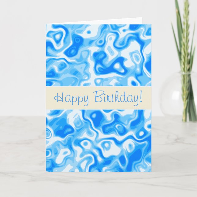 Blue Water texture Card (Front)