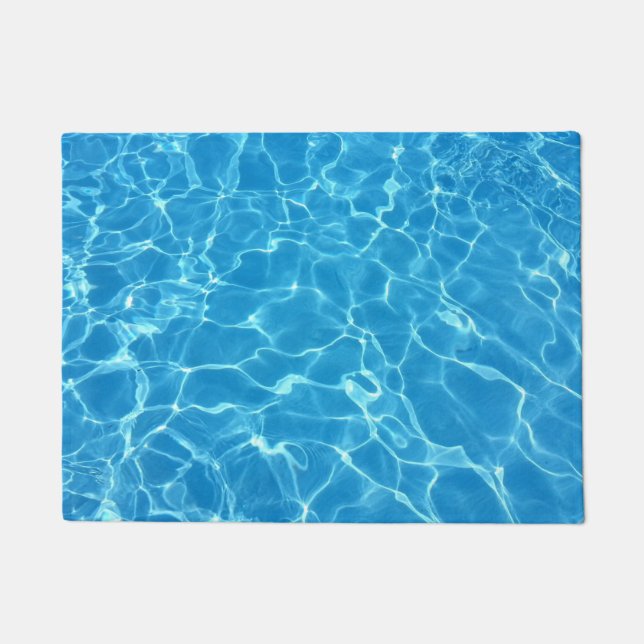 Blue Water Texture Doormat (Front)