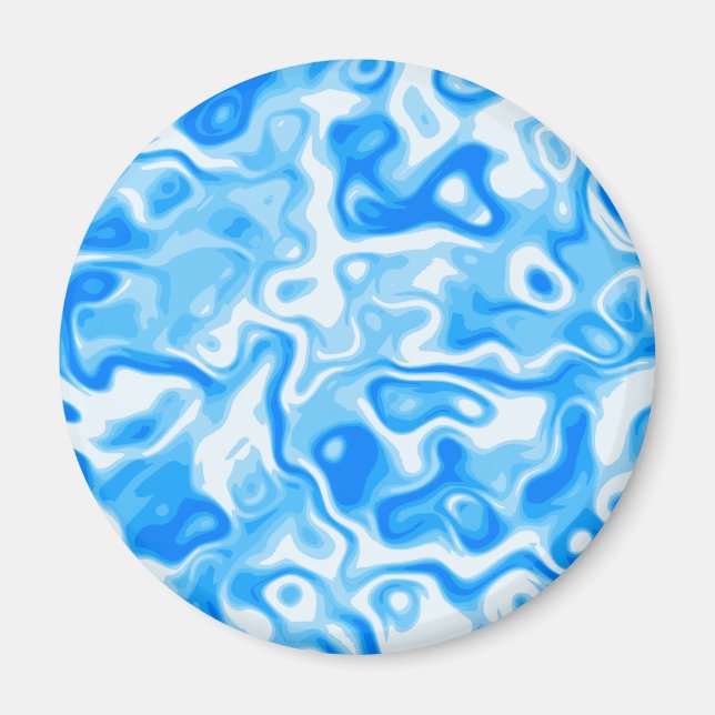 Blue Water texture Magnet (Front)