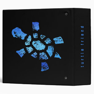 Blue Water Turtle 2" Binder