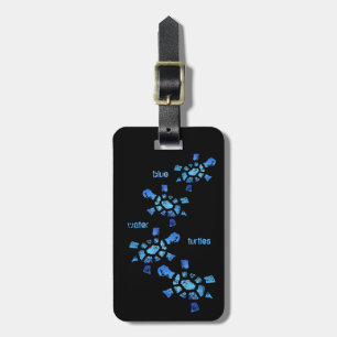 Blue Water Turtles Luggage Tag