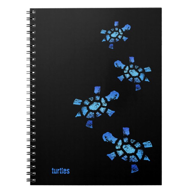 Blue Water Turtles Notebook (Front)