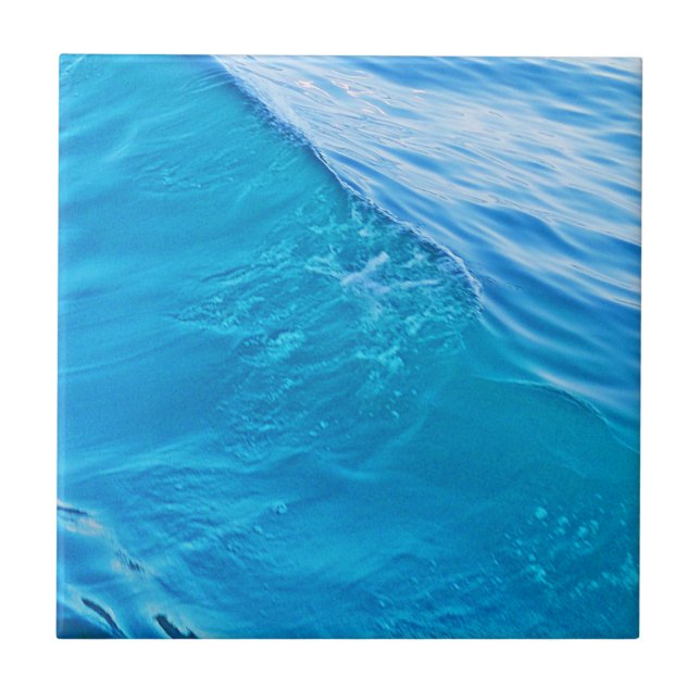 Blue water wave tile (Front)
