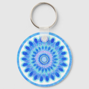 Blue Water Wheel Keychain