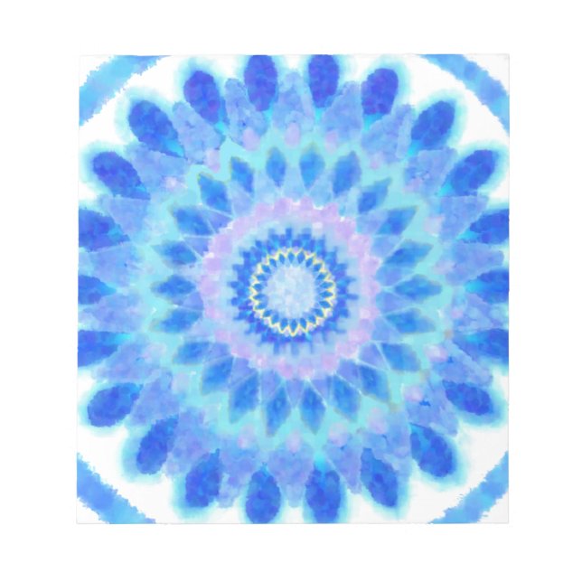 Blue Water Wheel Notepad (Front)