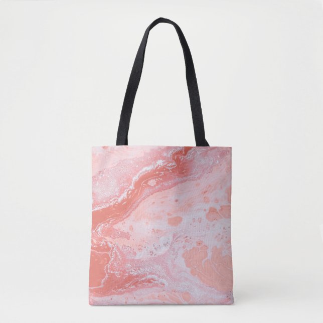 BLUE WATER WITH WATER SPLASH TOTE BAG (Front)
