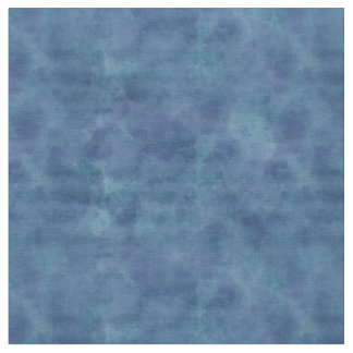 Blue Watercolor Abstract Clouds Pattern Fabric