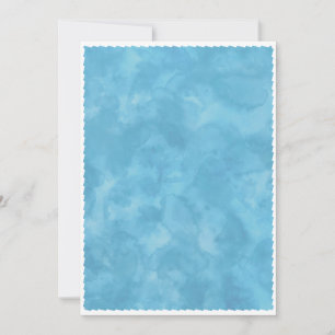 Blue Watercolor Baby Shower Background Invitation