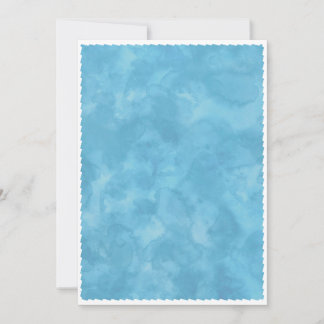 Blue Watercolor Baby Shower Background Invitation