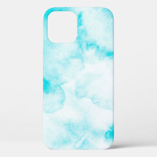 Blue watercolor background iPhone 12 case