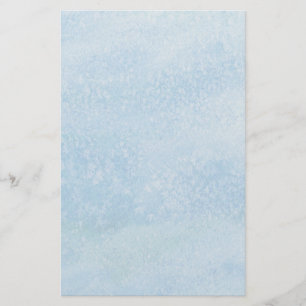 Blue Watercolor Background Stationery