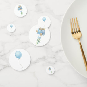 Blue Watercolor Balloons Confetti