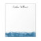 Blue watercolor border personalized name