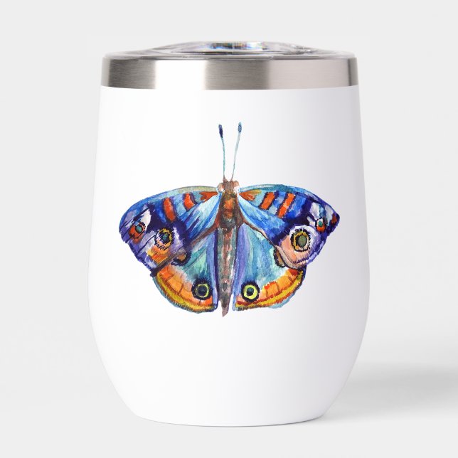 Blue Watercolor Butterfly Art (Avant)