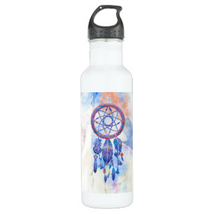 Blue Watercolor Dreamcatcher Modern Boho  Stainles 710 Ml Water Bottle