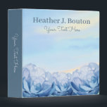 Blue Watercolor Floral Binder Cover Design<br><div class="desc">Refresh your organization style with this blue watercolor floral binder cover, featuring soft floral artwork in calming shades of blue. Designed to bring a clean and elegant look to your school or office supplies, this binder cover is perfect for keeping notes, documents, and plans neatly arranged. Ideal for students, teachers,...</div>
