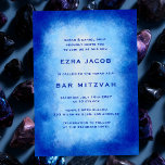Blue Watercolor Frame Custom Bar Bat Mitzvah Invitation<br><div class="desc">Perfect card to announce a bat mitzvah, bar mitzvah or other Jewish celebration! Hand made watercolor art for you on the front side! FULLY CUSTOMIZABLE! Click on “Personalize” above to edit the text. Click "edit using design tool" to adjust the fonts, colours and placements and to delete the back side...</div>