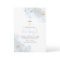 Blue Watercolor Gold Cross Boy Christening Baptism