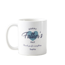 Blue Watercolor Happy Father’s Day Personalized 