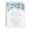Blue Watercolor hydrangea Bridal Shower Invitation