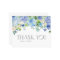 Blue Watercolor Hydrangea Winter Thank You Card