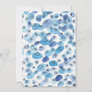 Blue Watercolor Jellyfish Card