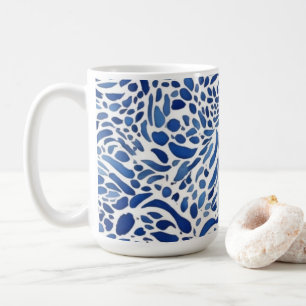 Blue Watercolor Paints Coffee Mug