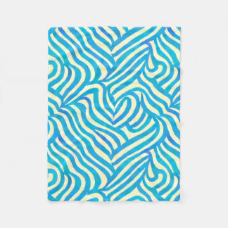 Blue Watercolor Pattern Blanket