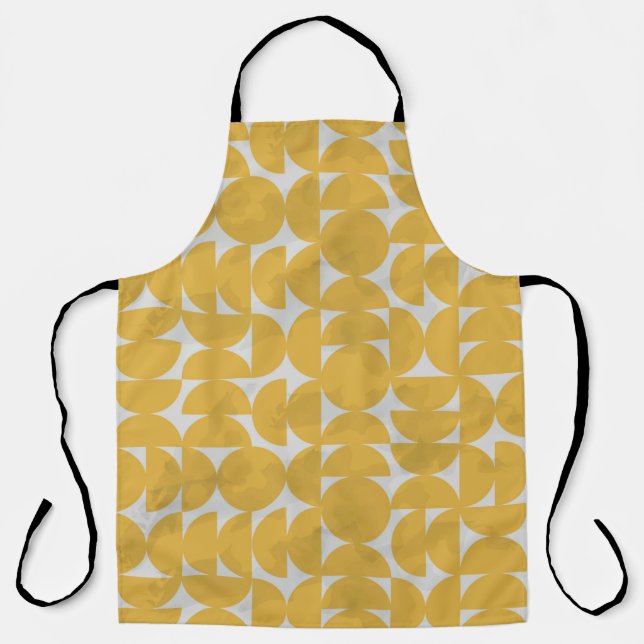 Blue Watercolor Stripes Background. Creative Line  Apron (Front)