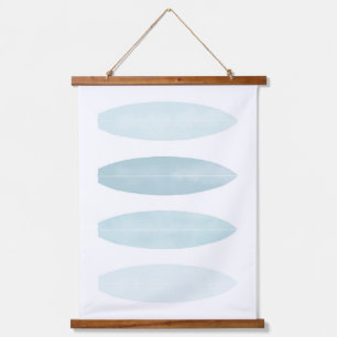 Blue Watercolor Surfboards Beach Nursery Decor Han Hanging Tapestry