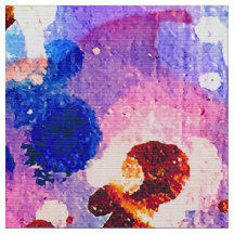 Blue Watercolor Tie Dye Splashes Abstract Painting