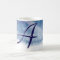 Blue watercolor with name and initial (monogram)