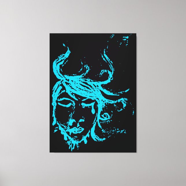 blue waters canvas print (Front)
