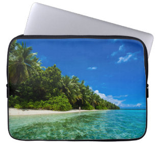 Blue Waters Of A Tropical Beach Laptop Sleeve