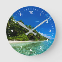 Blue Waters Of A Tropical Beach