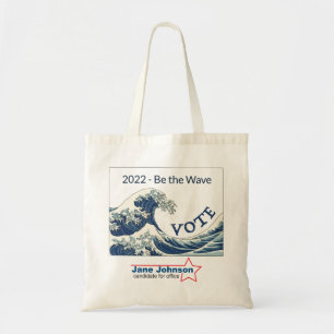 Blue Wave 2018 - customizable campaign tote bag
