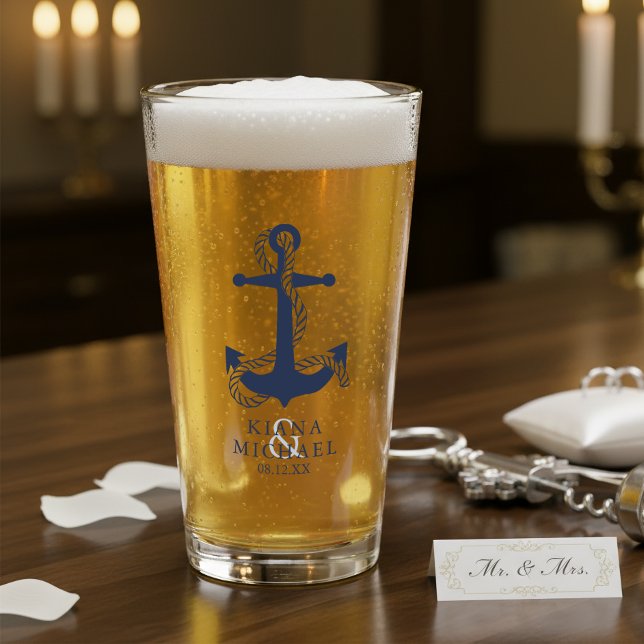 Blue Wave Anchor Wedding ID836 Glass (Creator Uploaded)